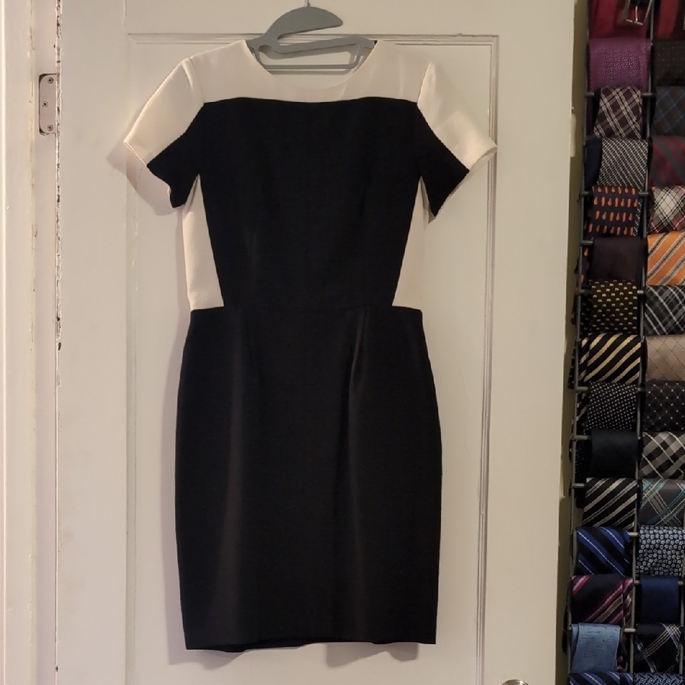 Club Monaco Black and White Dress
